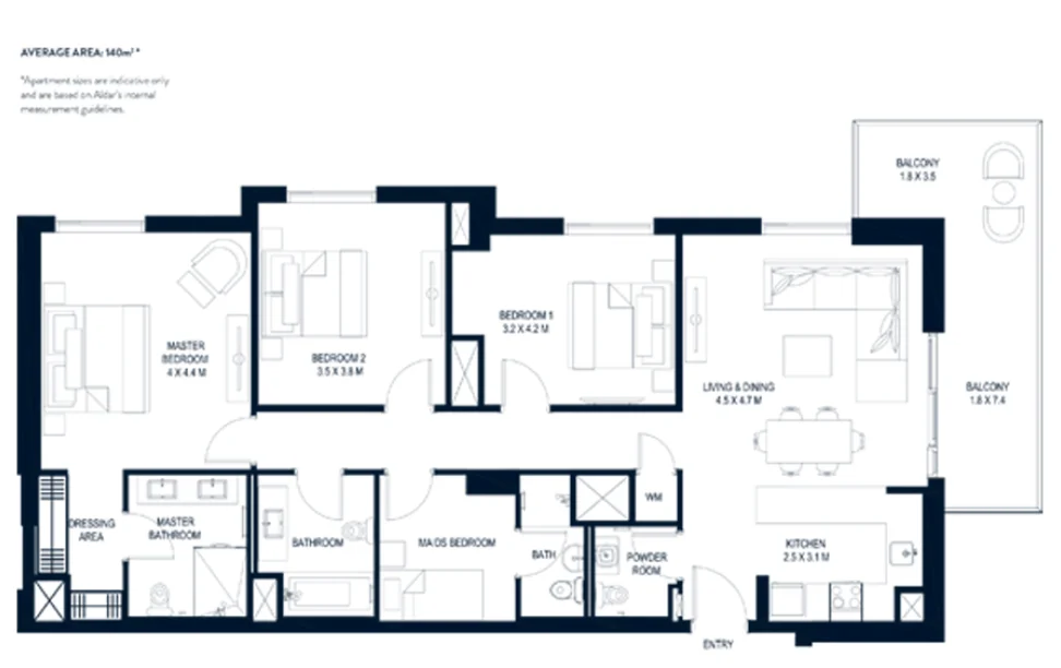 3 Bedrooms