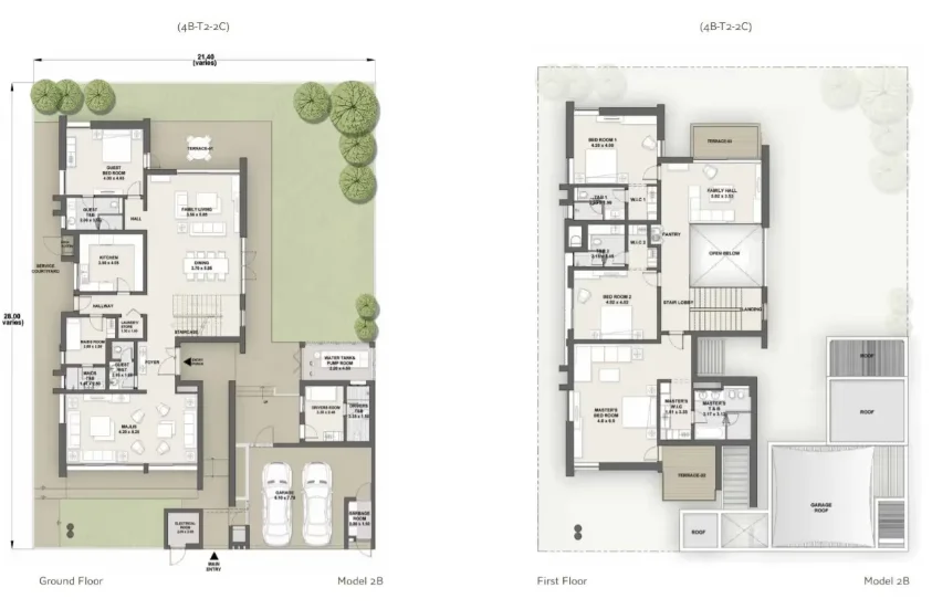 4 Bedrooms - Model 2B