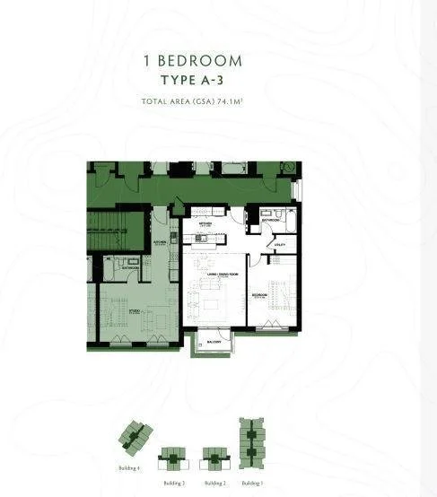 1 Bed