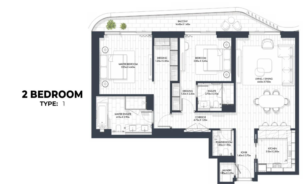 2 BR