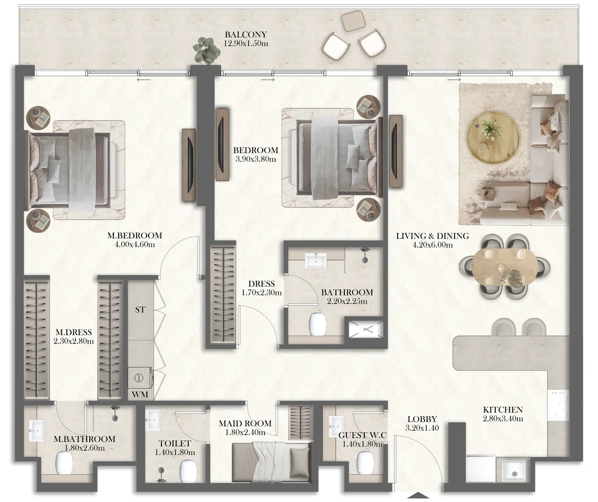 3 Bedroom Apartment