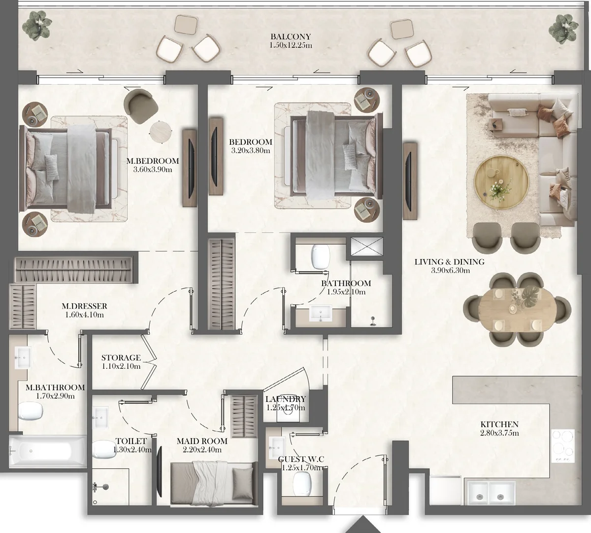 4 Bedroom Duplex Penthouse